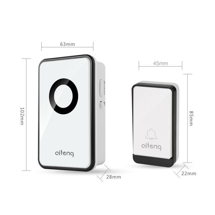 AITENG V018J Wireless Batteryless WIFI Doorbell, EU Plug, WD0046A, WD0046B, WD0046C AITENG V018J Wireless Batteryless WIFI Doorbell, EU Plug, WD0046A, WD0046B, WD0046C